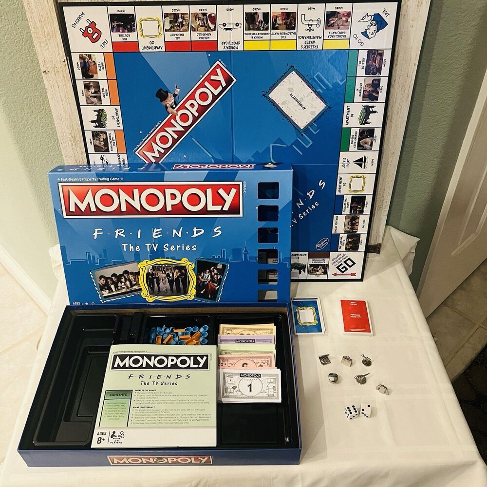 Friends Monopoly Board Game The TV Series Hasbro Complete 2020 Complete